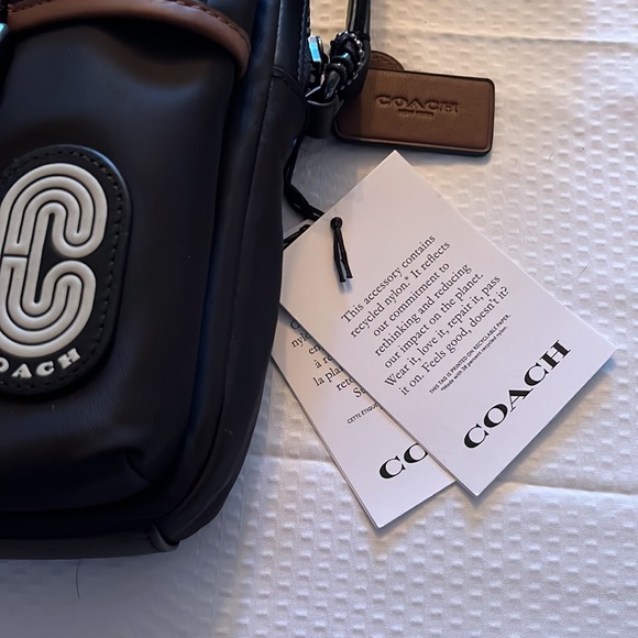 NWT COACH MAX CROSSBODY BLACK & BROWN - Picture 4 of 12